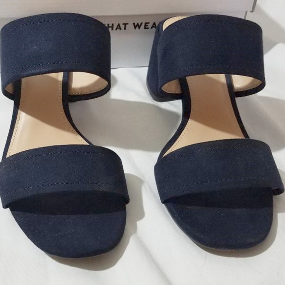 Who What Wear Shoes - WHO WHAT WEAR Carolina Double Band Slide